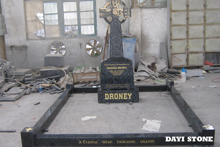 Blue Pearl Granite Headstone-Blue Granite Tombstones & Monument